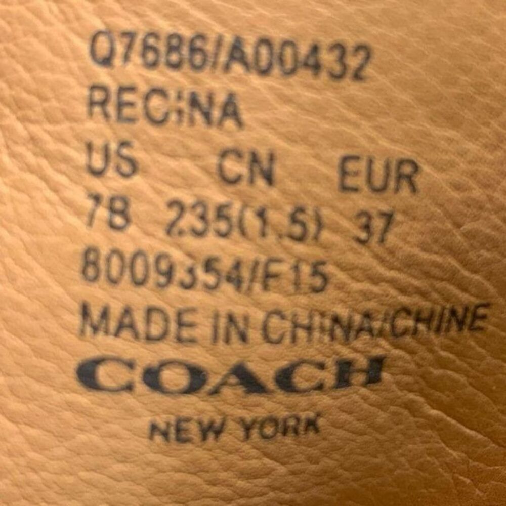 Coach Regina Black Leather Ankle Boot - Size 7 - Picture 7 of 7
